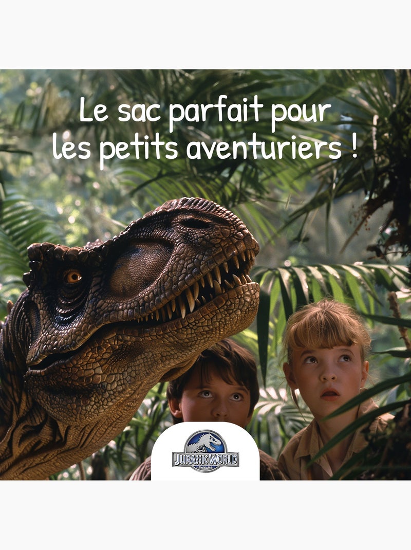 Cartella scolastica bambino Jurassic World 38 cm verde e grigia 2 scomparti Multicolore - Kiabi