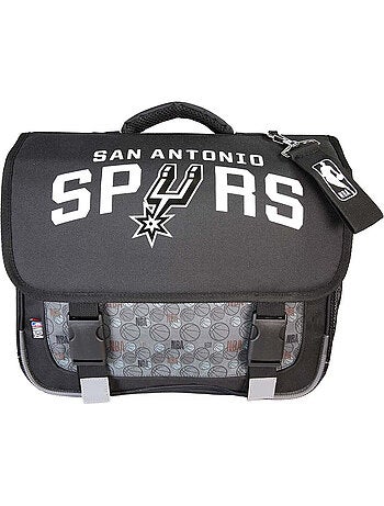 Cartella scolastica bambino NBA San Antonio Spurs 38 cm nera 2 scomparti