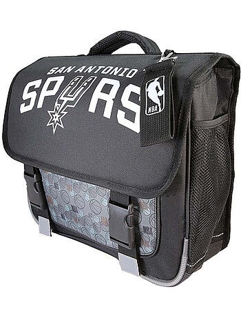 Cartella scolastica bambino NBA San Antonio Spurs 38 cm nera 2 scomparti