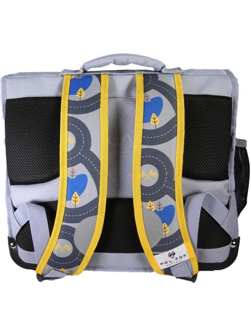 Cartella scolastica bambino POL FOX RACE 38 cm reversibile 2 scomparti grigia motivo auto - Kiabi Cartella scolastica bambino POL FOX RACE 38 cm reversibile 2 scomparti grigia motivo auto - Kiabi