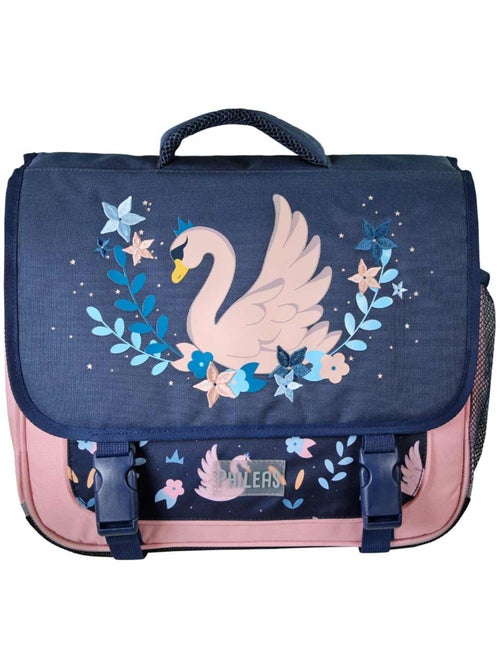 Cartella scolastica da bambina Phileas Cigno da 38 cm – 2 scomparti – Blu e rosa - Kiabi Cartella scolastica da bambina Phileas Cigno da 38 cm – 2 scomparti – Blu e rosa - Kiabi