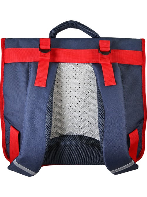 Cartella scolastica da bambino Phileas Auto da 38 cm – 2 scomparti – Blu e rosso - Kiabi