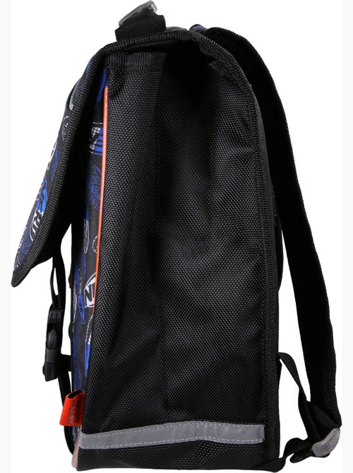 Cartella scolastica NERF Off Screen 38 cm nera e arancione 2 scomparti - Kiabi