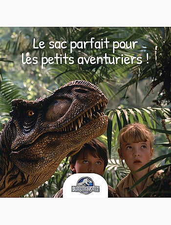 Cartella scolastica reversibile bambino Jurassic World 38 cm verde 2 scomparti