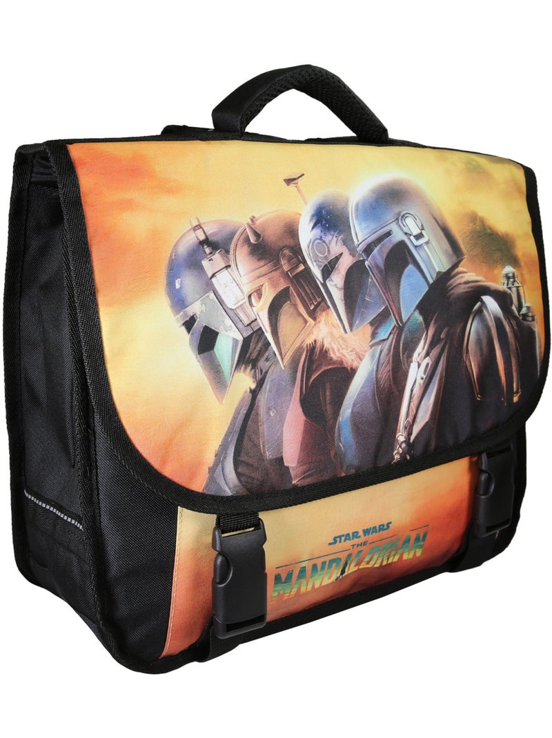 Cartella scolastica Star Wars 38 cm bambino nera e arancione 2 scomparti Multicolore - Kiabi