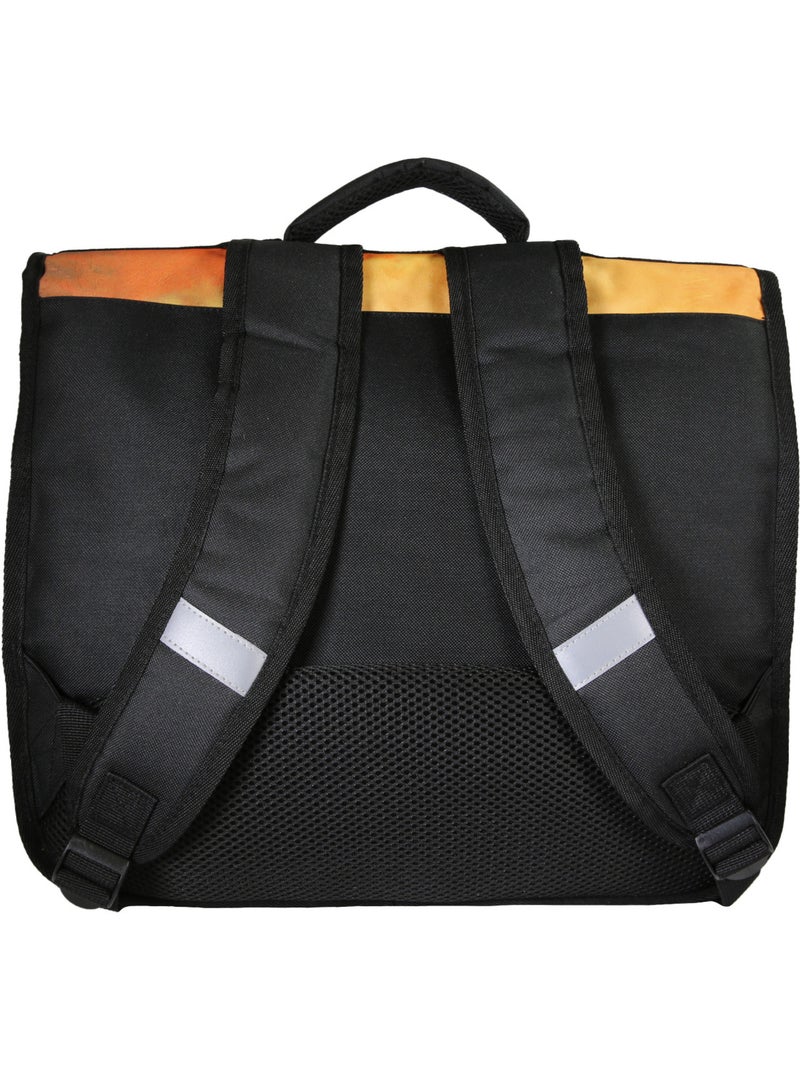 Cartella scolastica Star Wars 38 cm bambino nera e arancione 2 scomparti Multicolore - Kiabi