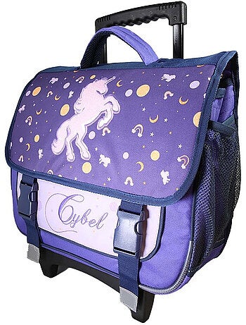 Cartella scolastica trolley bambina Cybel 38 cm viola 2 scomparti primaria