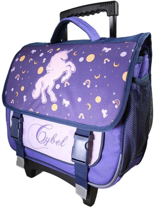 Cartella scolastica trolley bambina Cybel 38 cm viola 2 scomparti primaria - Kiabi