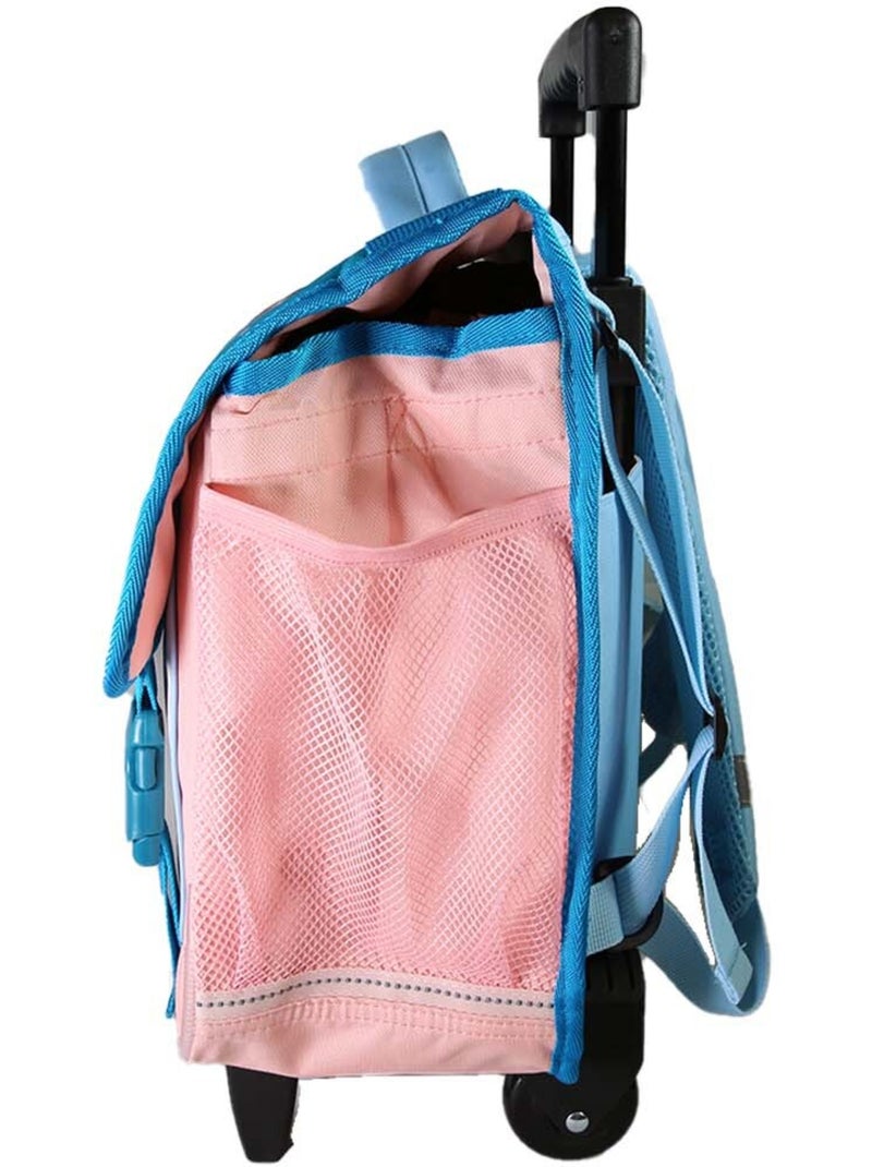 Cartella scolastica trolley bambina Cybel Unicorno 38 cm blu e rosa 2 scomparti primaria Multicolore - Kiabi