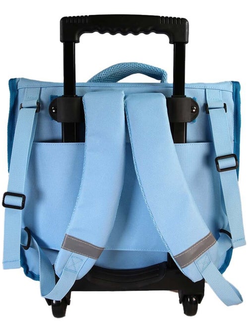 Cartella scolastica trolley bambina Cybel Unicorno 38 cm blu e rosa 2 scomparti primaria - Kiabi