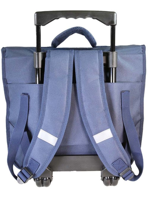 Cartella scolastica trolley bambino Dragons 38 cm blu 2 scomparti - Kiabi