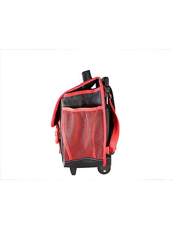 Cartella scolastica trolley bambino Spider-Man 38 cm rossa e nera 2 scomparti