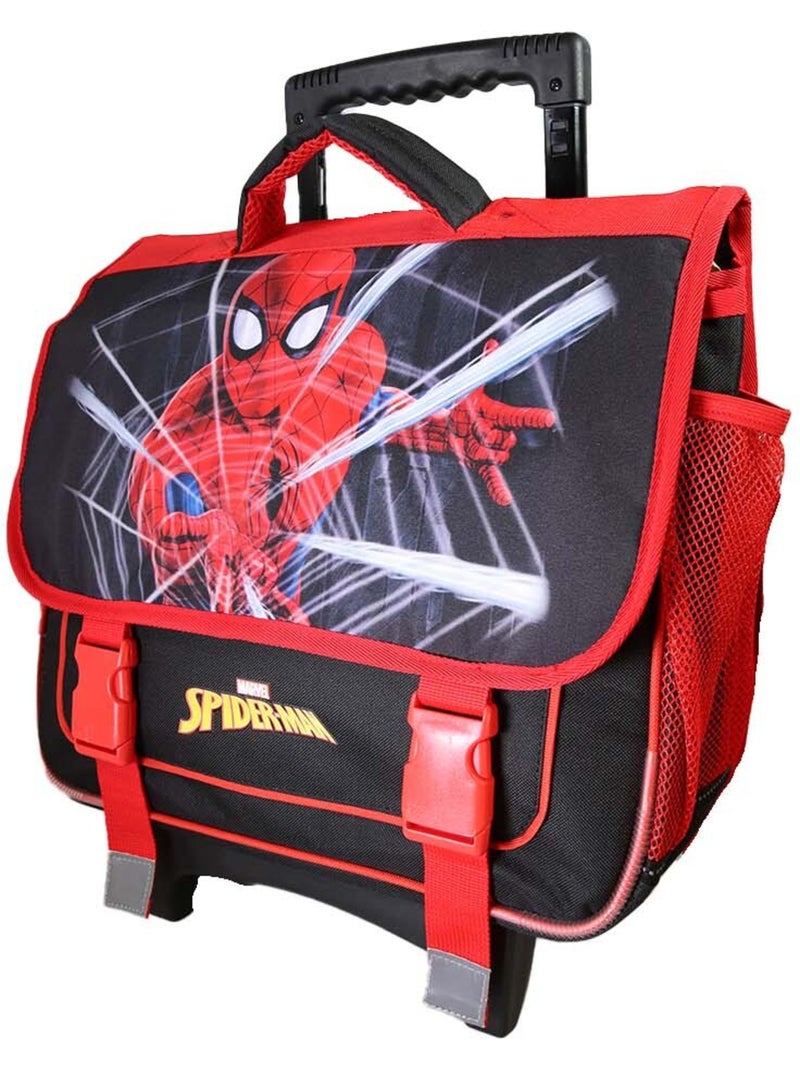 Cartella scolastica trolley bambino Spider-Man 38 cm rossa e nera 2 scomparti Multicolore - Kiabi