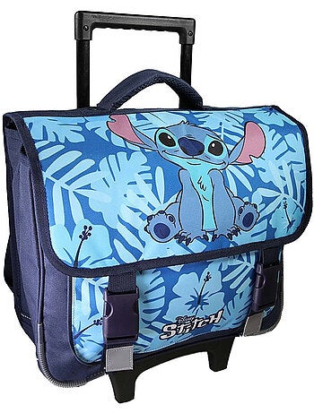 Cartella scolastica trolley Stitch 38 cm blu 2 scomparti