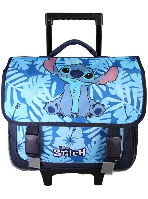 Cartella scolastica trolley Stitch 38 cm blu 2 scomparti - Kiabi