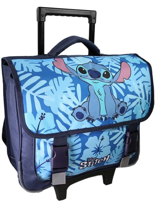 Cartella scolastica trolley Stitch 38 cm blu 2 scomparti - Kiabi
