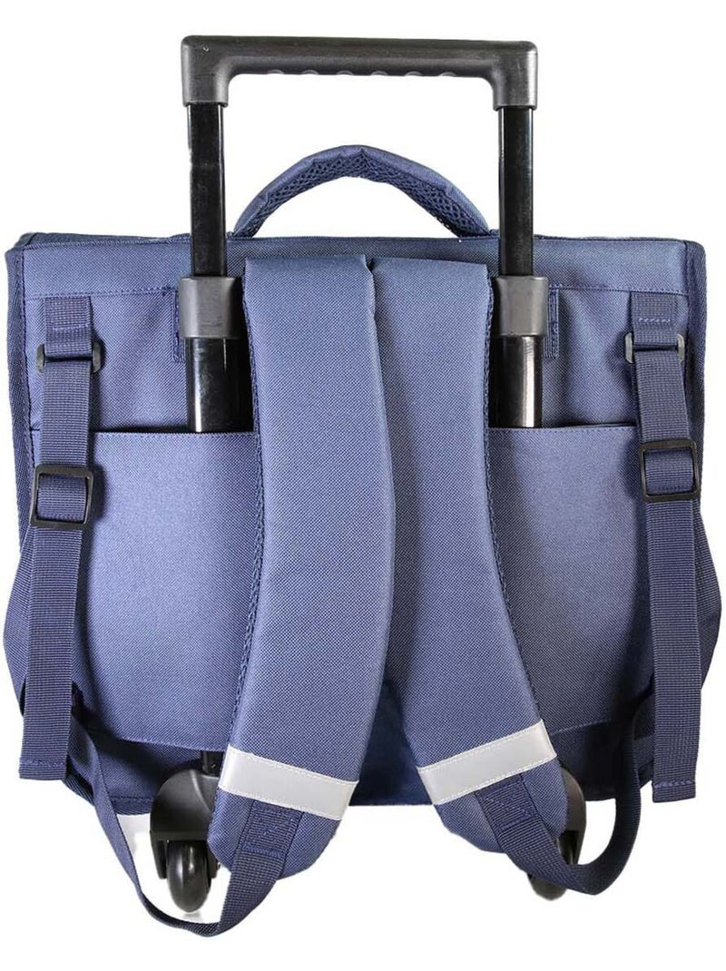 Cartella scolastica trolley Stitch 38 cm blu 2 scomparti Blu marino - Kiabi