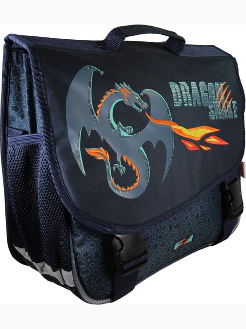 Cartella scuola 38 cm 2 scomparti KIP Dragon Legend blu - Kiabi Cartella scuola 38 cm 2 scomparti KIP Dragon Legend blu - Kiabi