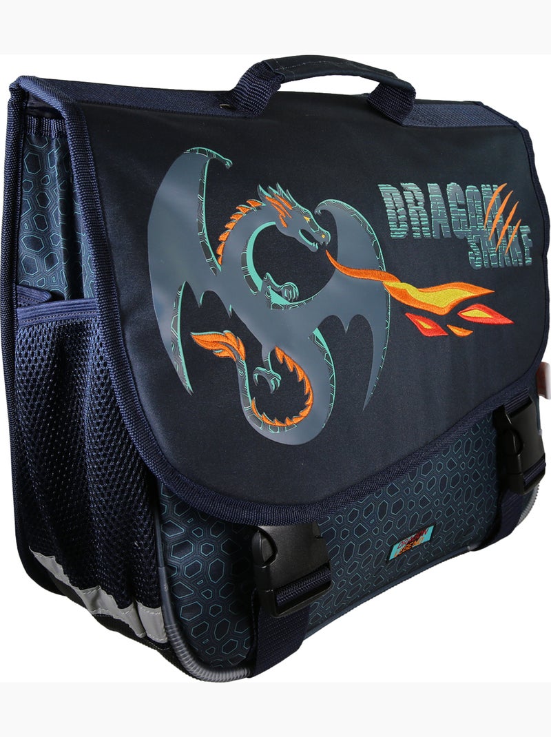 Cartella scuola 38 cm 2 scomparti KIP Dragon Legend blu Blu - Kiabi