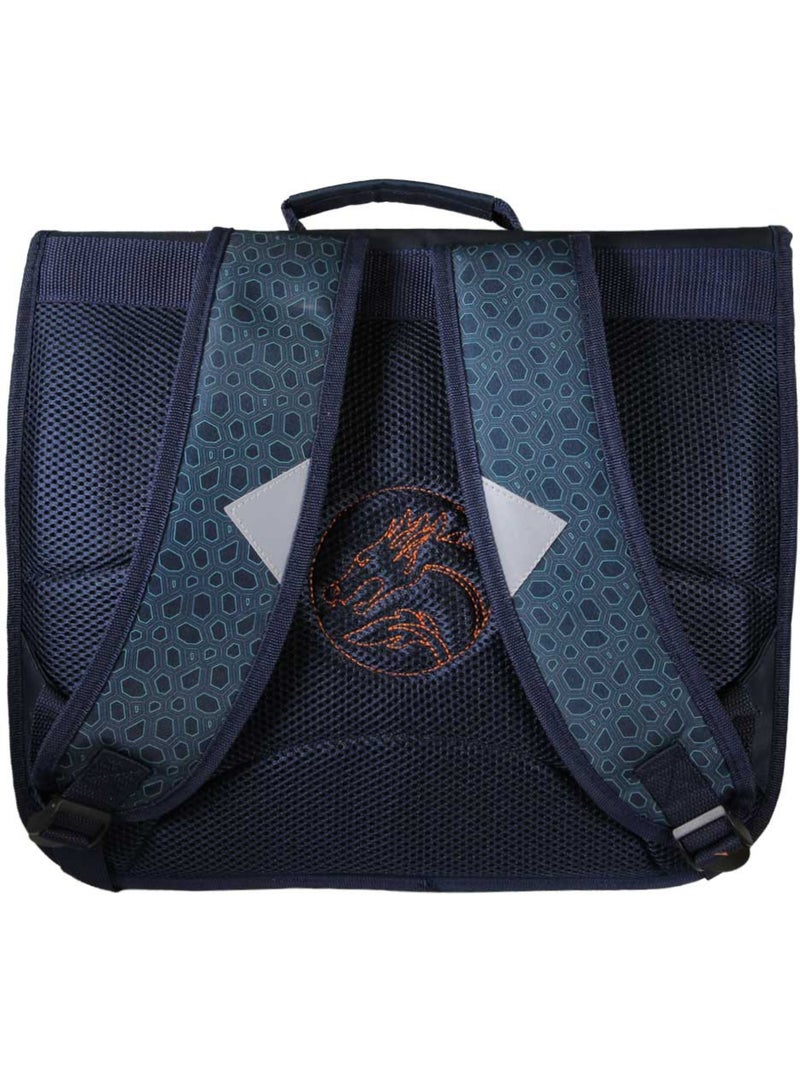 Cartella scuola 38 cm 2 scomparti KIP Dragon Legend blu Blu - Kiabi