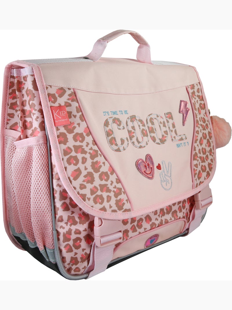 Cartella scuola 38 cm 2 scomparti KIP Graou rosa Rosa - Kiabi