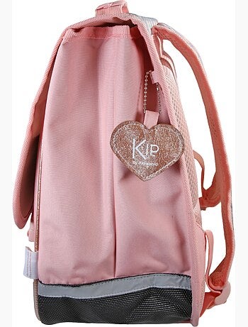 Cartella scuola 38 cm 2 scomparti KIP Lovely Swan rosa