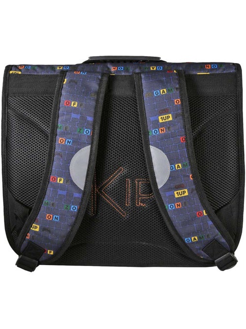 Cartella scuola 38 cm 2 scomparti KIP School Time blu nero - Kiabi Cartella scuola 38 cm 2 scomparti KIP School Time blu nero - Kiabi