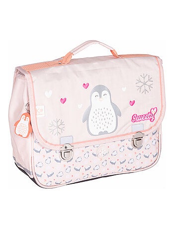 Cartella scuola 38 cm 2 scomparti KIP Sweety rosa