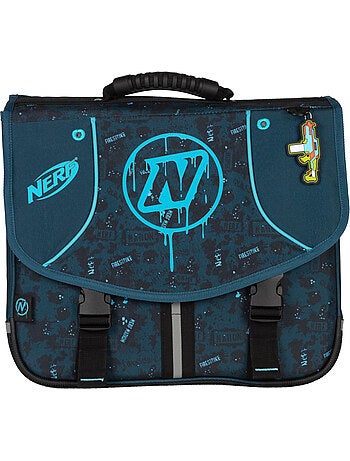 Cartella scuola 38 cm 2 scomparti NERF Splash blu