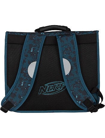 Cartella scuola 38 cm 2 scomparti NERF Splash blu