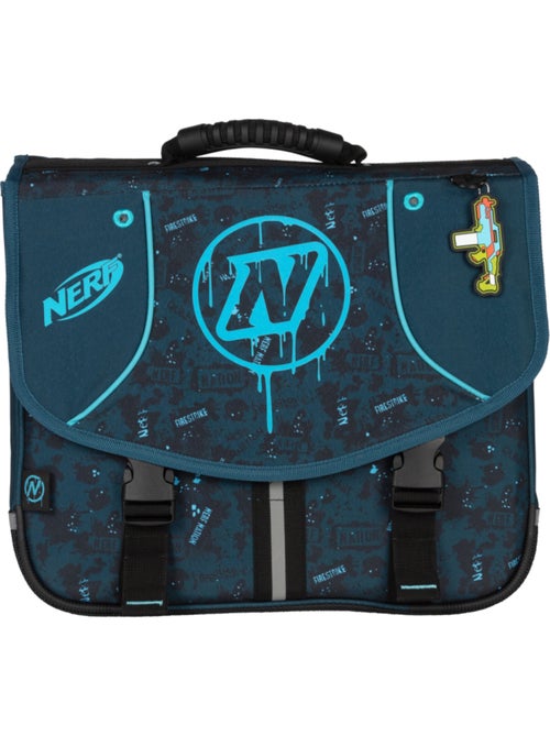 Cartella scuola 38 cm 2 scomparti NERF Splash blu - Kiabi Cartella scuola 38 cm 2 scomparti NERF Splash blu - Kiabi