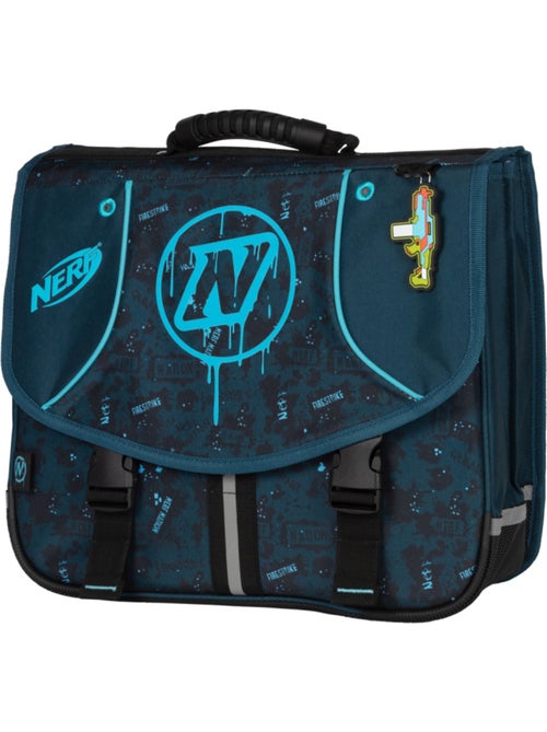 Cartella scuola 38 cm 2 scomparti NERF Splash blu - Kiabi Cartella scuola 38 cm 2 scomparti NERF Splash blu - Kiabi
