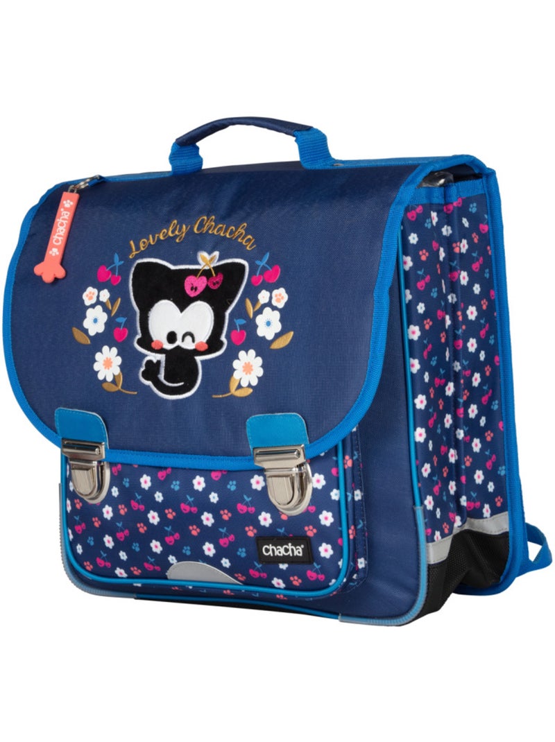 Cartella scuola bambina 36 cm 1 scomparto CHACHA blu Blu - Kiabi
