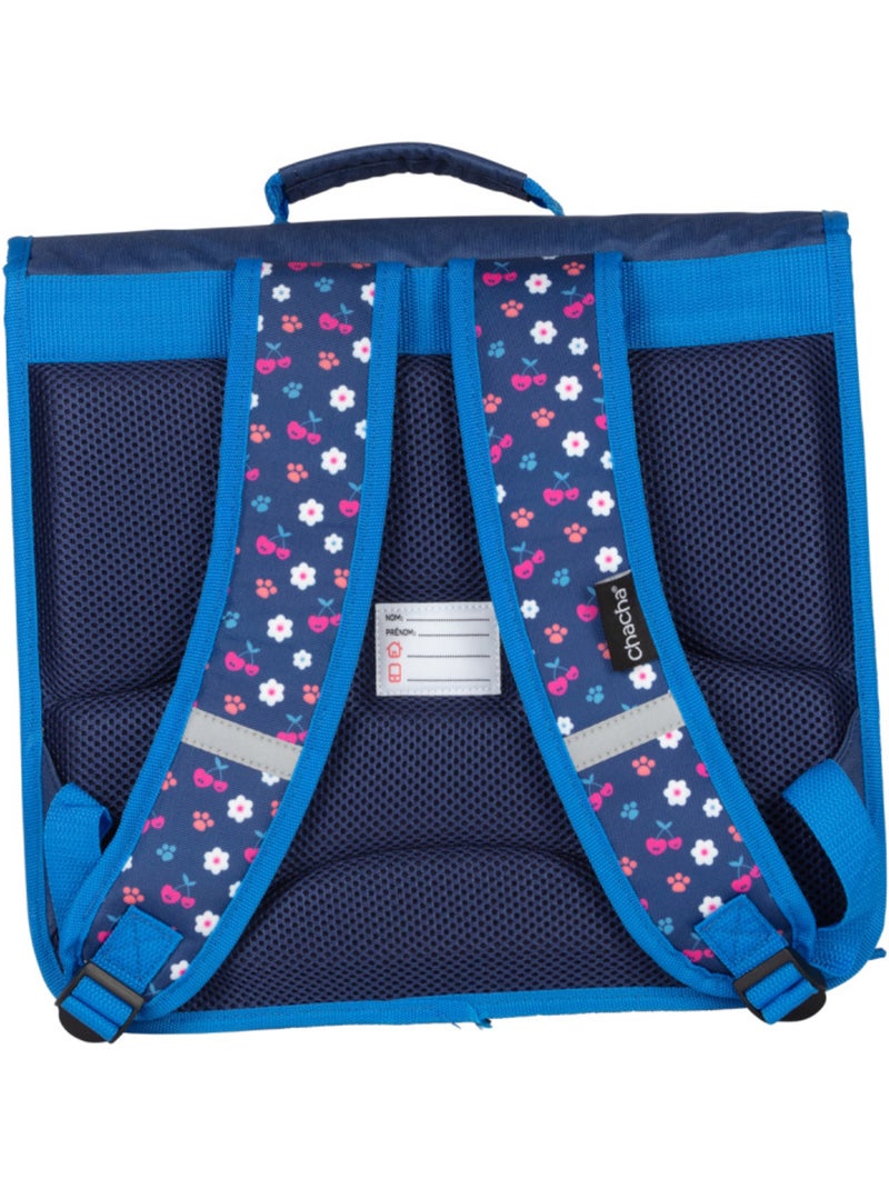 Cartella scuola bambina 36 cm 1 scomparto CHACHA blu Blu - Kiabi