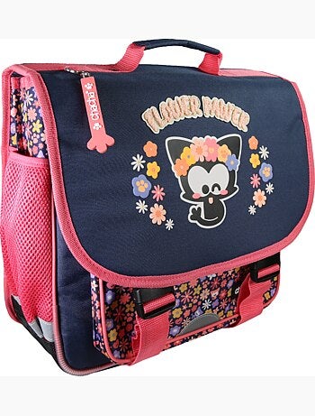 Cartella scuola bambina 36 cm 1 scomparto CHACHA blu rosa