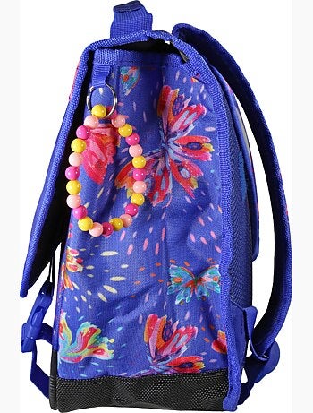 Cartella scuola bambina 38 cm 2 scomparti ETTAVEE Fly With Me blu viola farfalla
