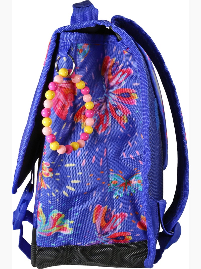 Cartella scuola bambina 38 cm 2 scomparti ETTAVEE Fly With Me blu viola farfalla Blu - Kiabi