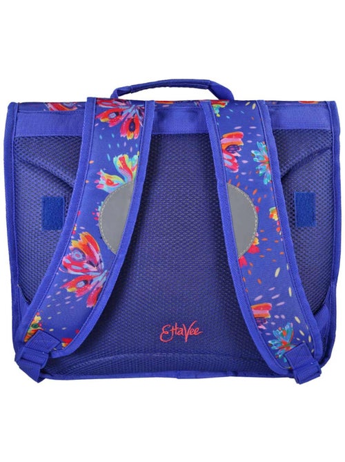Cartella scuola bambina 38 cm 2 scomparti ETTAVEE Fly With Me blu viola farfalla - Kiabi