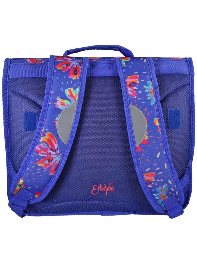 Cartella scuola bambina 38 cm 2 scomparti ETTAVEE Fly With Me blu viola farfalla Blu - Kiabi