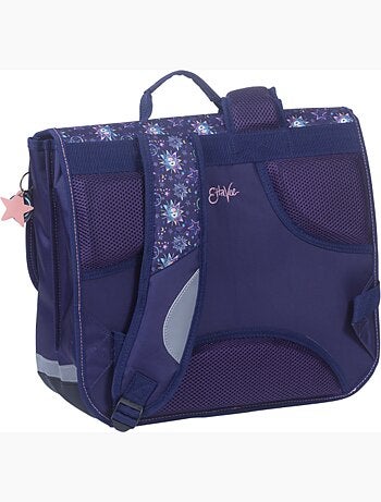 Cartella scuola bambina 38 cm 2 scomparti ETTAVEE Moon blu notte