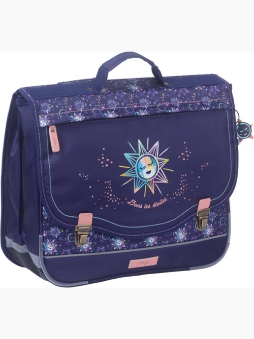 Cartella scuola bambina 38 cm 2 scomparti ETTAVEE Moon blu notte - Kiabi