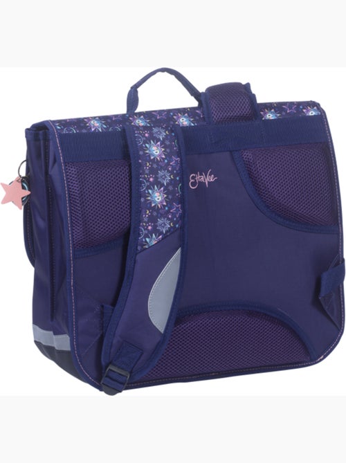 Cartella scuola bambina 38 cm 2 scomparti ETTAVEE Moon blu notte - Kiabi