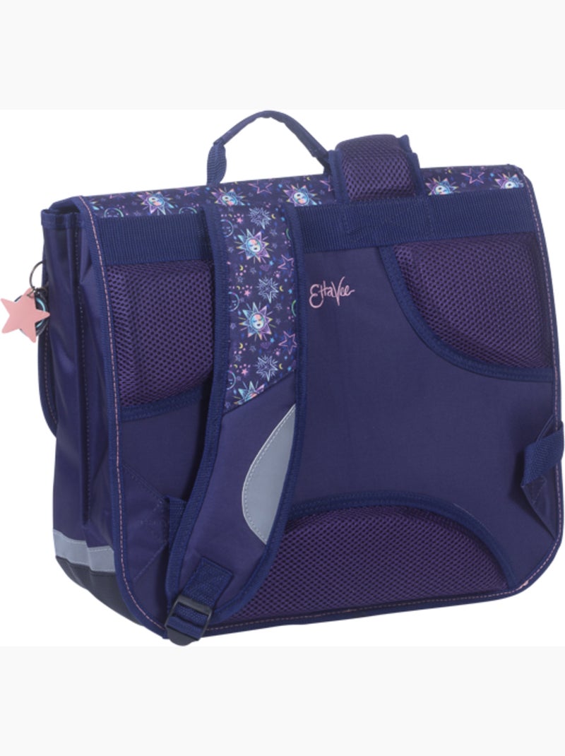Cartella scuola bambina 38 cm 2 scomparti ETTAVEE Moon blu notte Blu notte - Kiabi