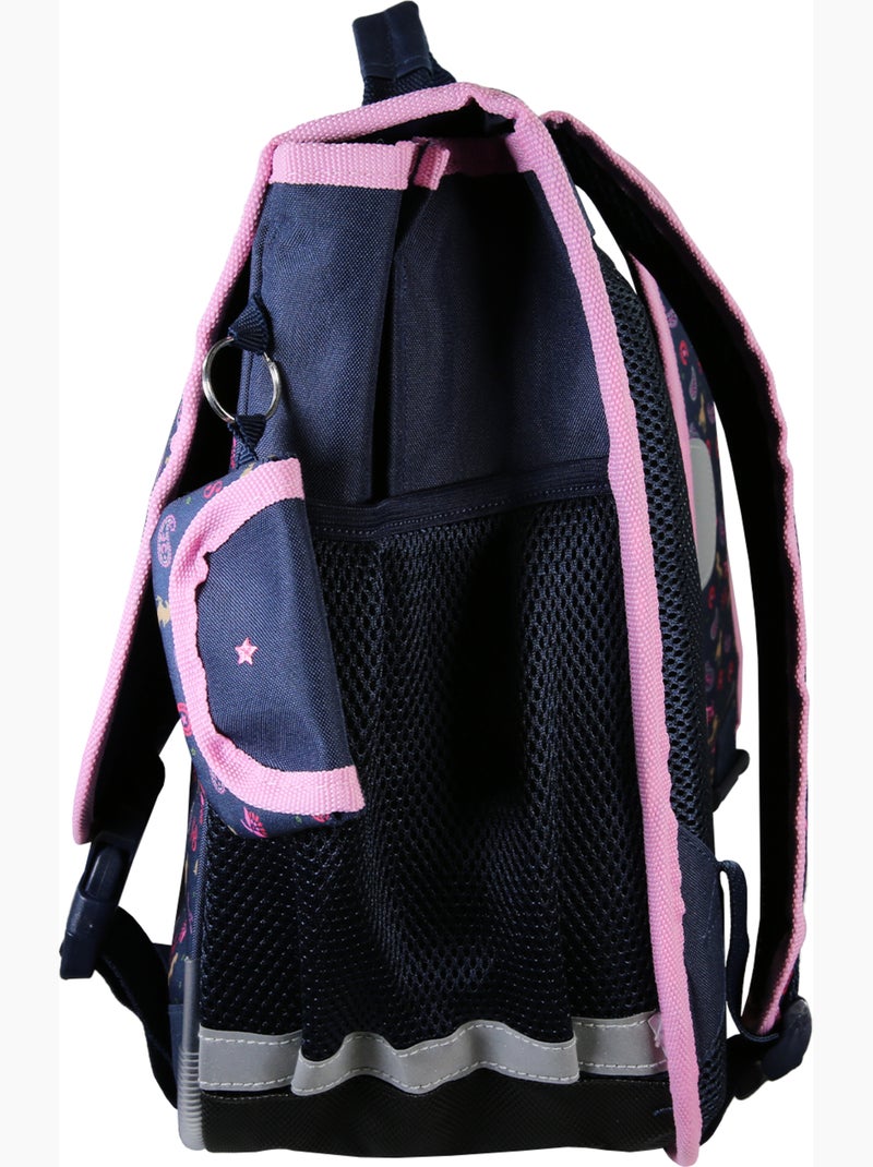 Cartella scuola bambina 38 cm STALLA BIANCA Cow Girl blu Blu - Kiabi