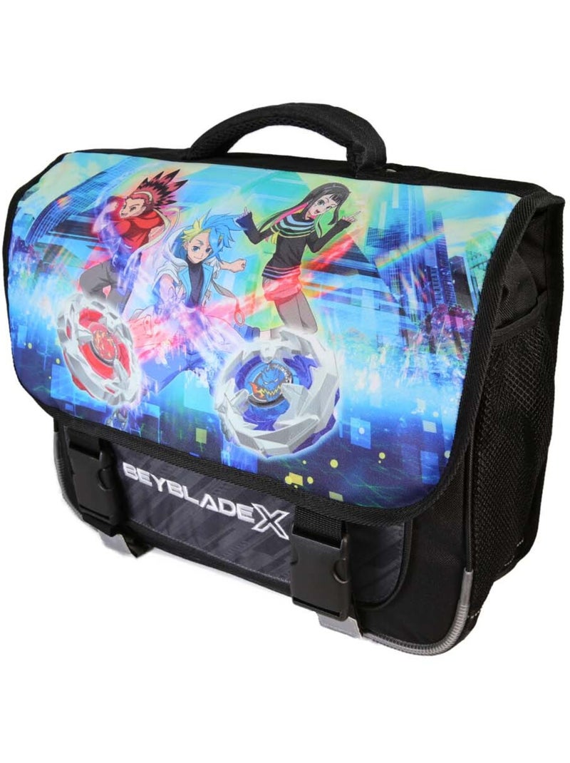Cartella scuola bambino 38 cm 2 scomparti BEYBLADE X nero blu Nero/Blu/Rosso/Bianco - Kiabi