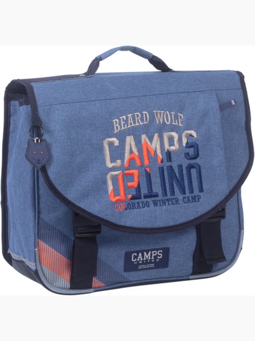 Cartella scuola bambino 38 cm 2 scomparti CAMPS blu - Kiabi