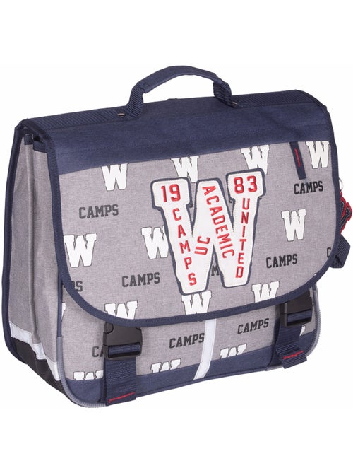 Cartella scuola bambino 38 cm 2 scomparti CAMPS grigio blu - Kiabi Cartella scuola bambino 38 cm 2 scomparti CAMPS grigio blu - Kiabi