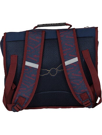 Cartella scuola bambino 38 cm 2 scomparti HARRY POTTER Quidditch blu bordeaux