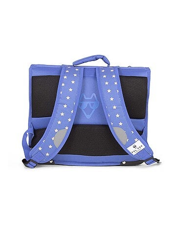 Cartella scuola bambino 38 cm reversibile 2 scomparti POL FOX Catch blu motivo wrestling