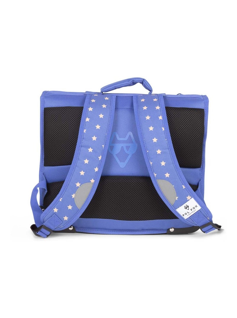 Cartella scuola bambino 38 cm reversibile 2 scomparti POL FOX Catch blu motivo wrestling Blu - Kiabi